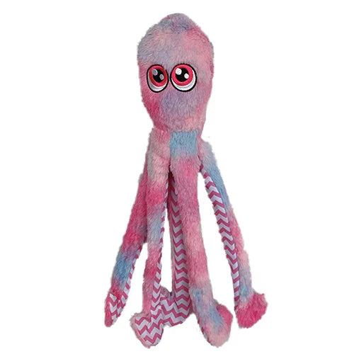 16" Octopus - Pink Tie Dye Dog Toy