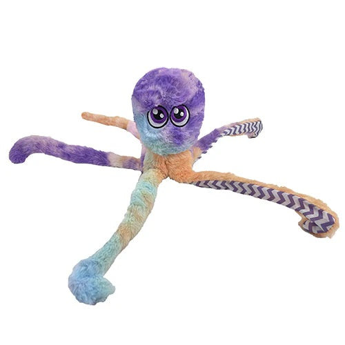 16" Octopus - Purple Tie Dye Dog Toy