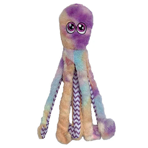 16" Octopus - Purple Tie Dye Dog Toy