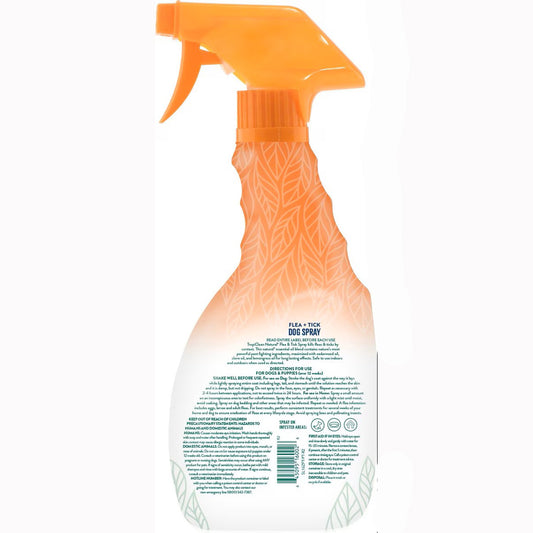 TropiClean Natural* Flea + Tick Dog Spray, 16 fl. oz.