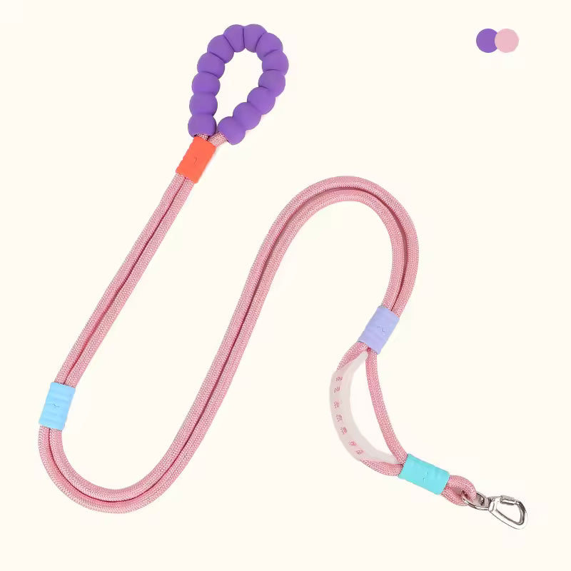 Hand-Free Double-Segmented Dog Leash