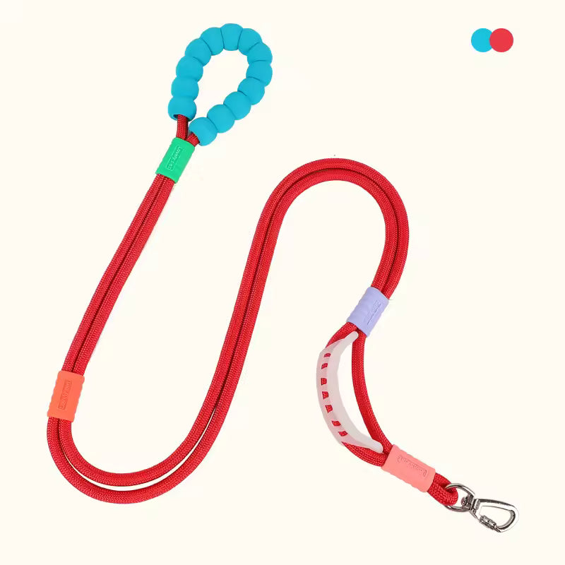 Hand-Free Double-Segmented Dog Leash