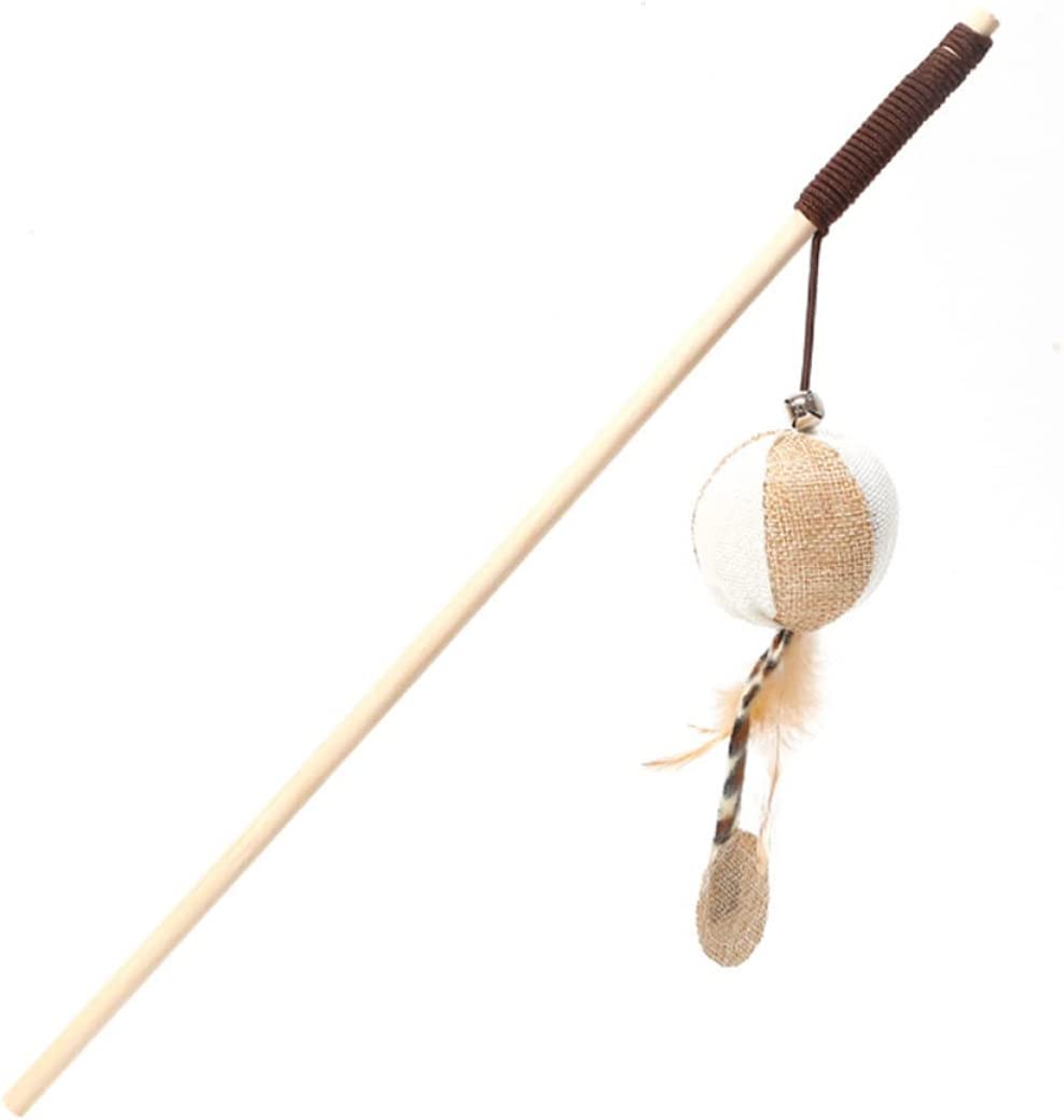 Wooden Handle Cat Teaser