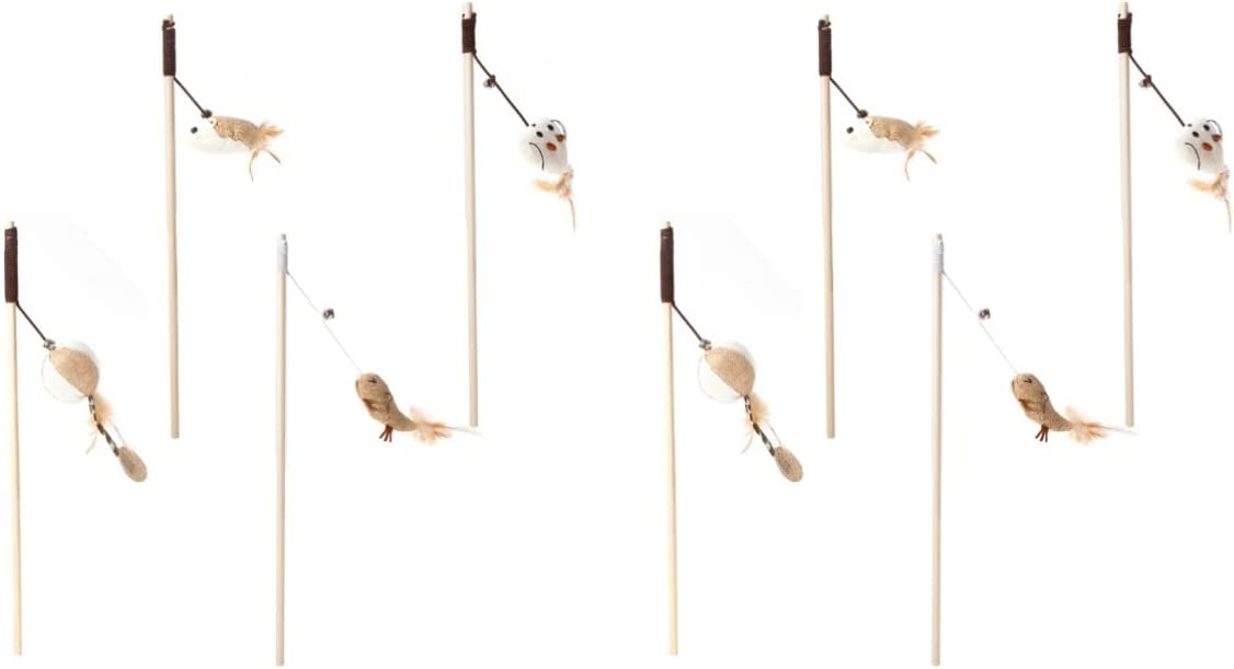 Wooden Handle Cat Teaser