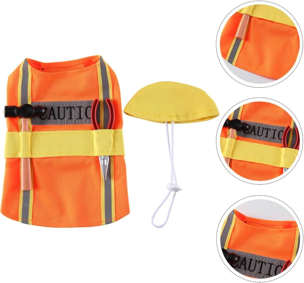 Construction Vest Dog Halloween Costume