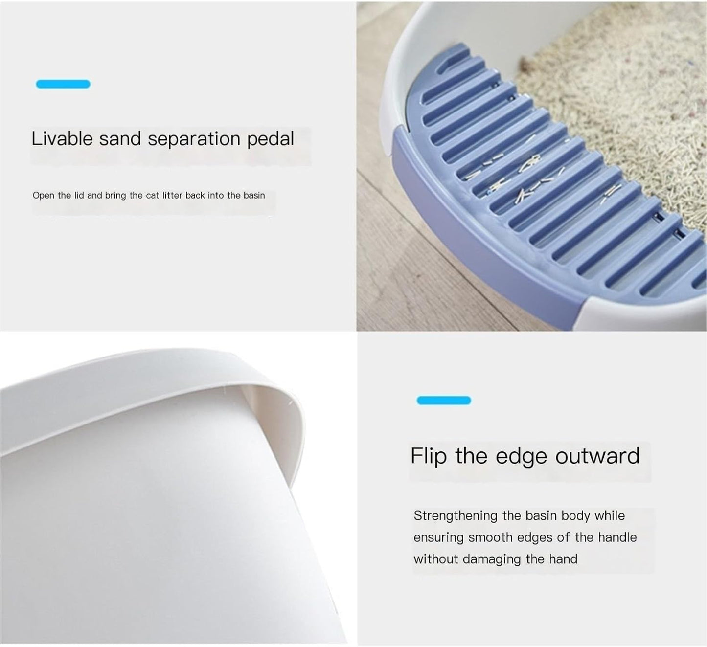 Large Cat Litter Box with Scoop