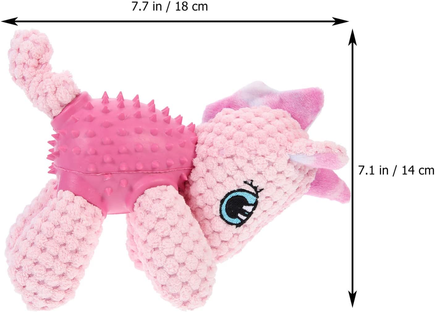 Teeth Cleaning Durable Rubber Plush Dog Toy