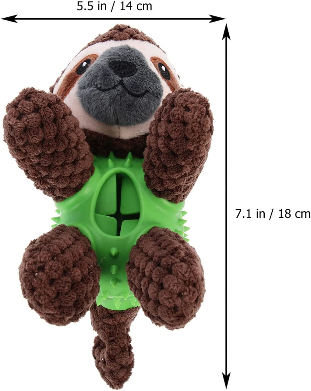 Teeth Cleaning Durable Rubber Plush Dog Toy