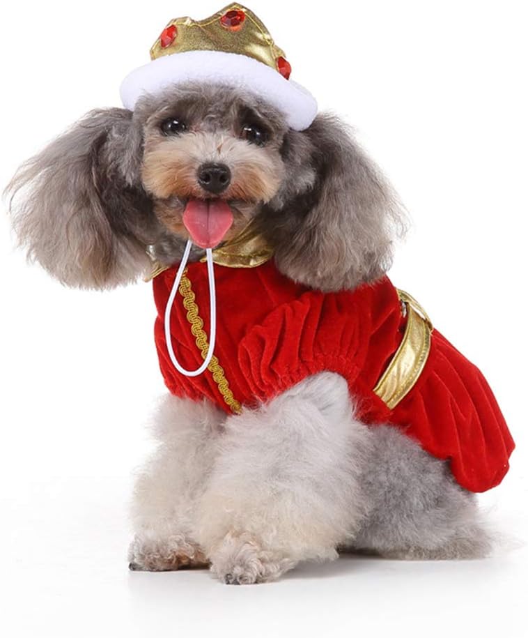 Cute Halloween King/ Queen Dog Costume