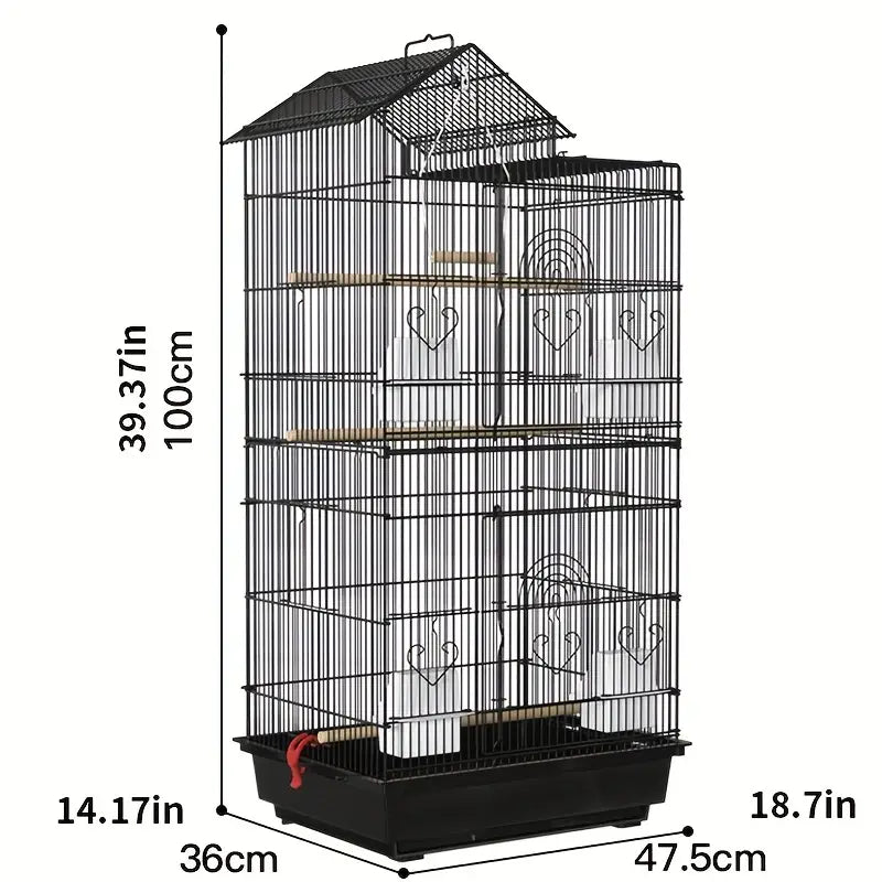 Large Canary Parakeet Cockatiel Lovebird Finch Bird Cage