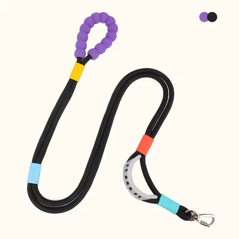 Hand-Free Double-Segmented Dog Leash