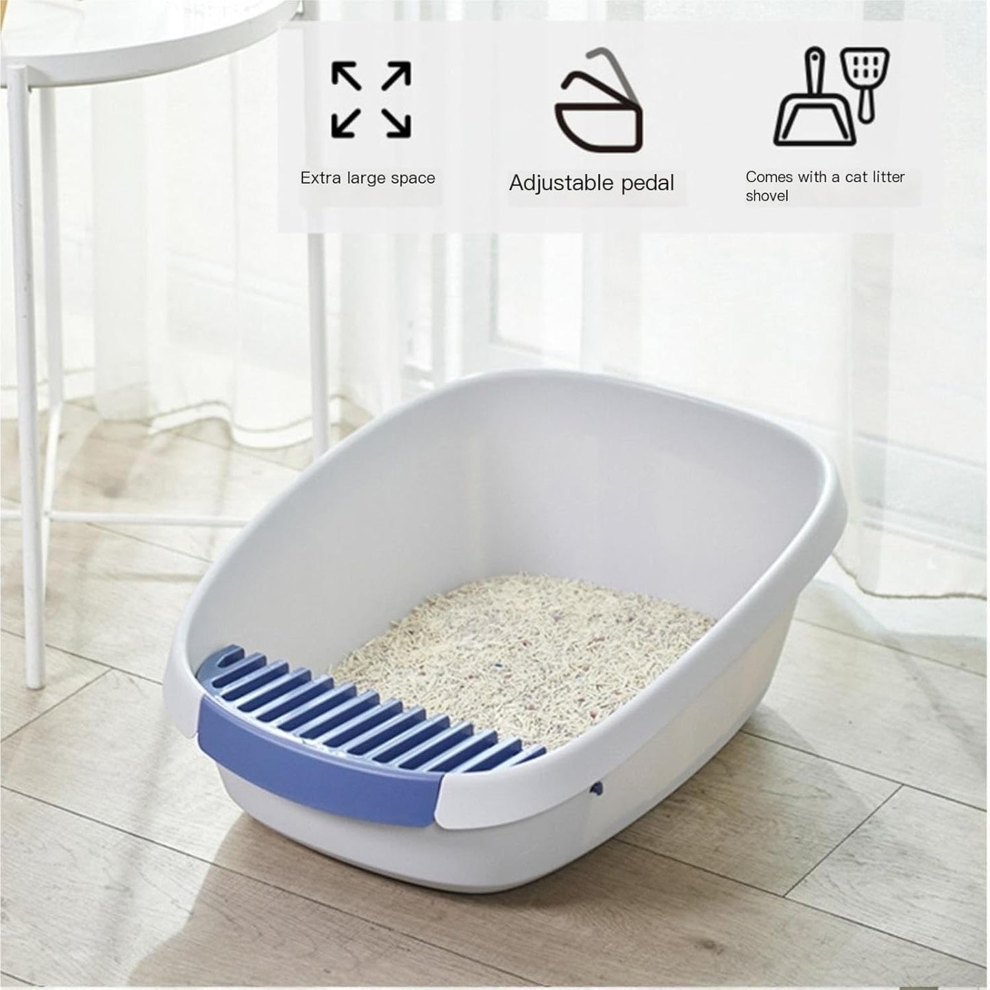 Large Cat Litter Box with Scoop