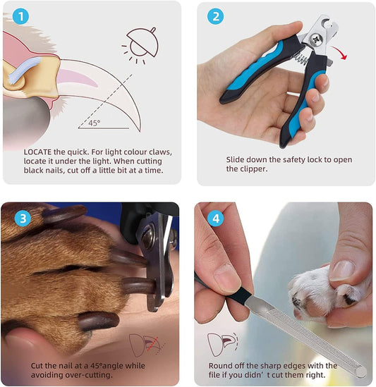 Nail Clipper and Filer for Dogs, Cats and Birds | Grooming Tools | Heavy Duty Nail Clipper
