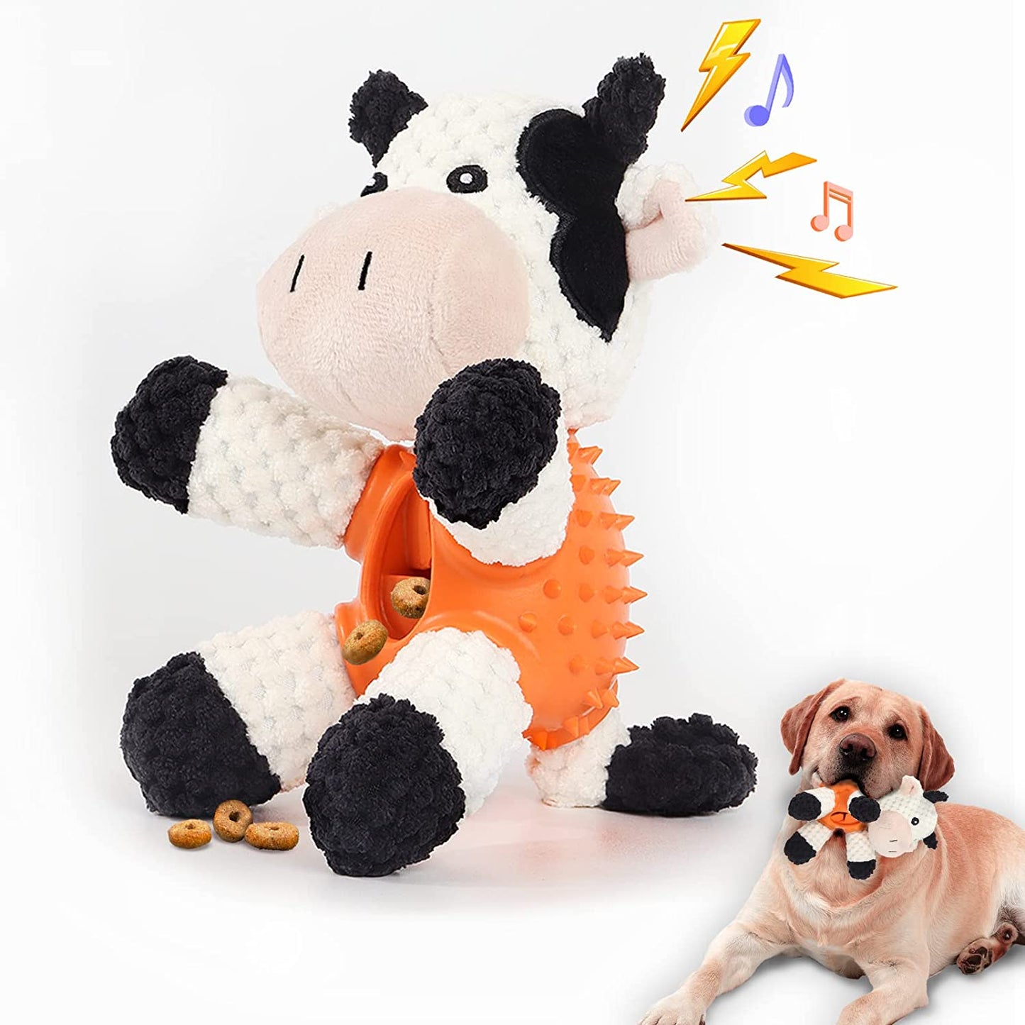 Teeth Cleaning Durable Rubber Plush Dog Toy