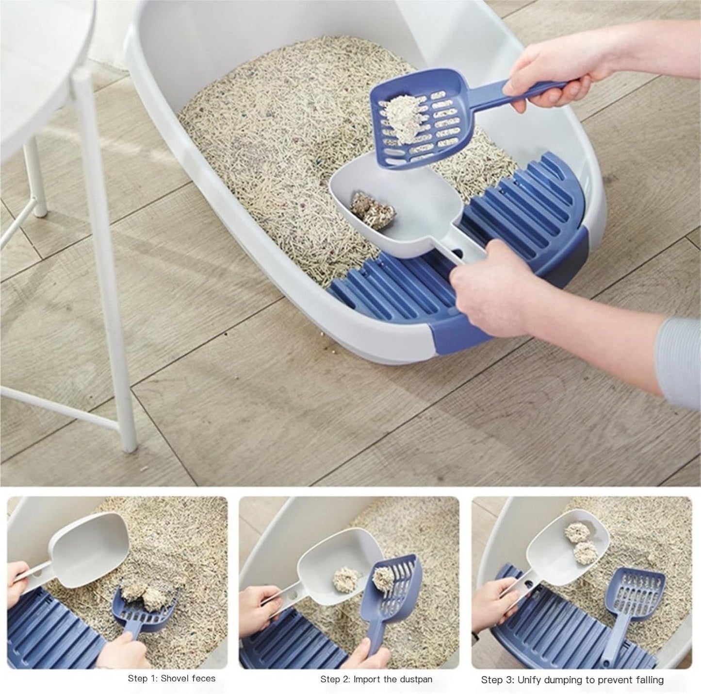 Large Cat Litter Box with Scoop