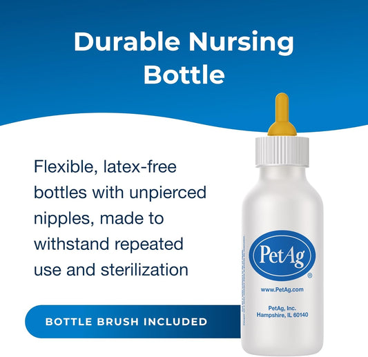 PetAG Nursing Bottle for Kittens and Puppies | 2 oz , 4 oz