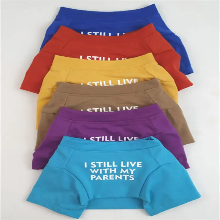 Dog Graphic T-shirt - I Still Live With my Parents