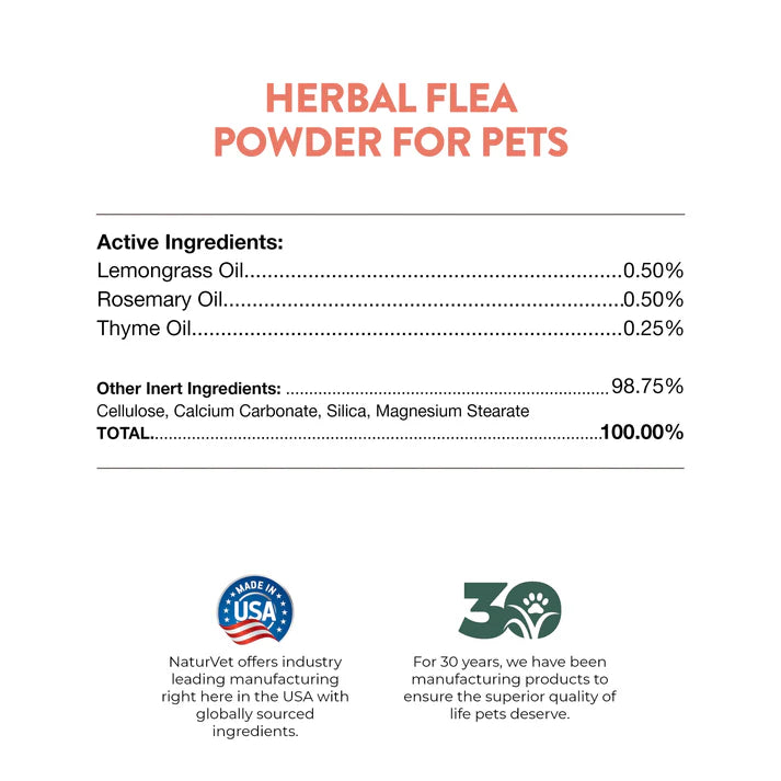 Herbal Flea Powder - For Dogs and Cats