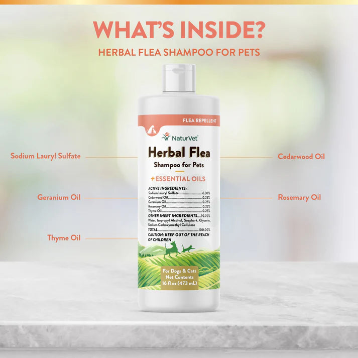 Herbal Flea Shampoo - For Dogs and Cats