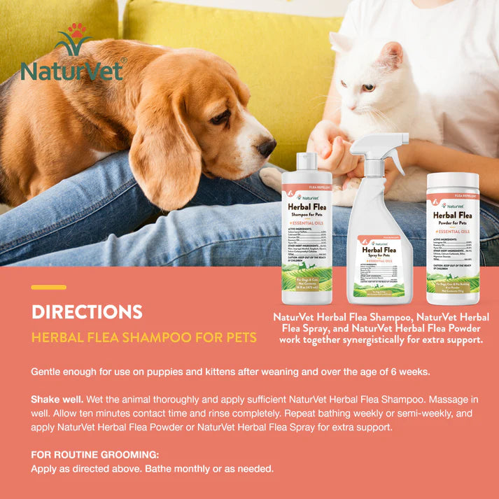 Herbal Flea Shampoo - For Dogs and Cats