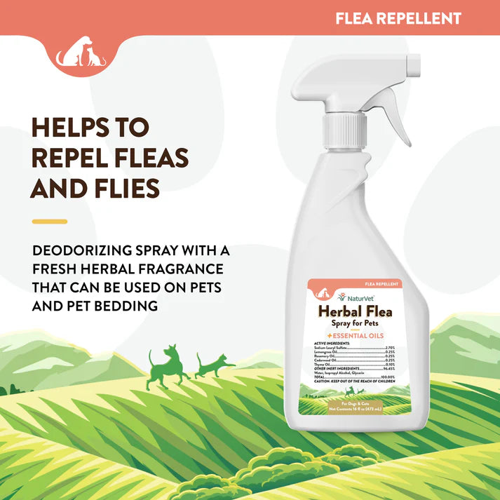 Herbal Flea Spray - For Dogs and Cats