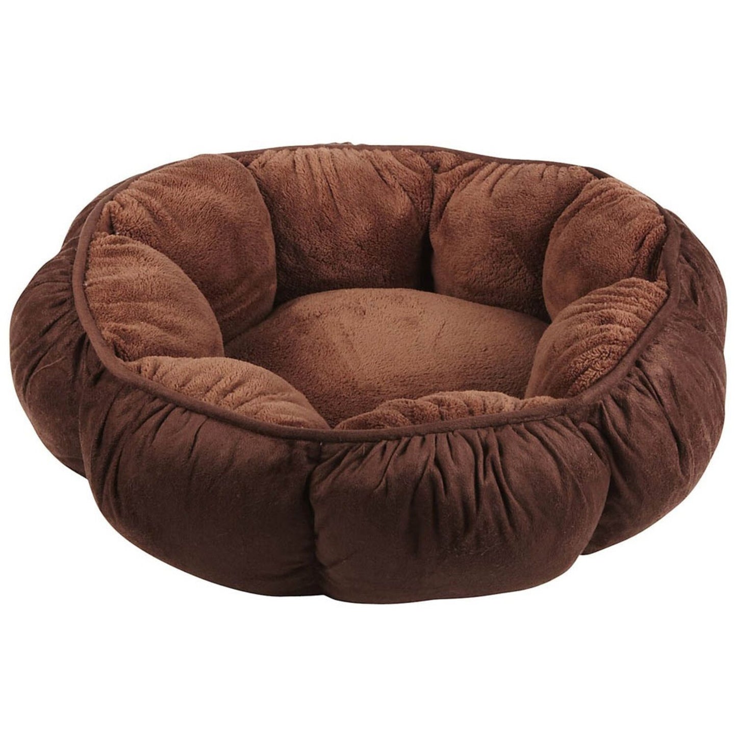 Aspen Pet Puffy Round Cat Cuddler Bed