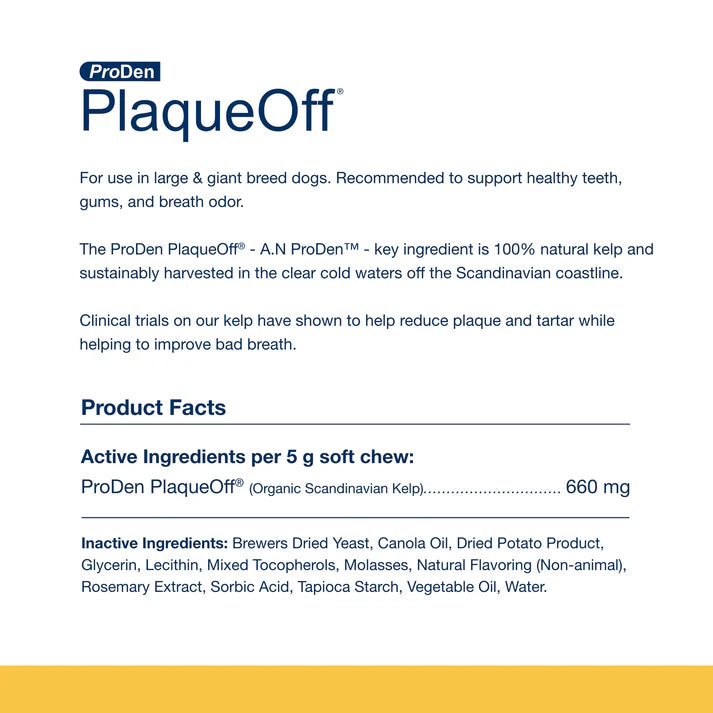 ProDen PlaqueOff® Large & Giant Breed Dog Soft Chew