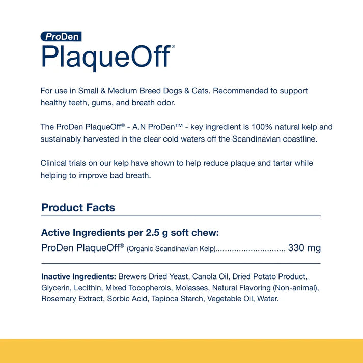 ProDen PlaqueOff® Small & Medium Breed Dog Soft Chew