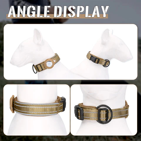 Reflective Padded AirTag Dog Collar