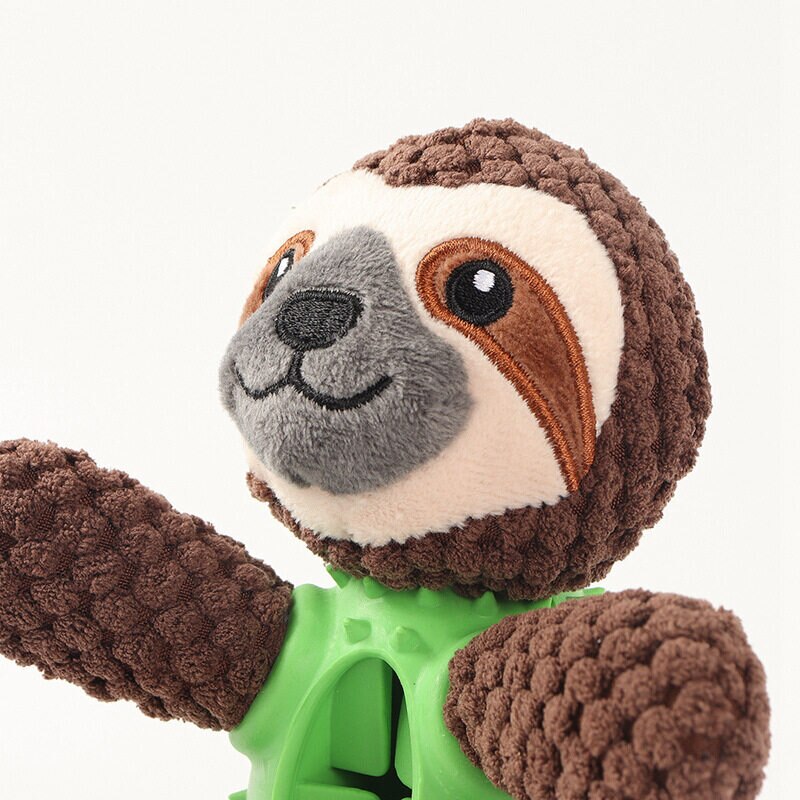 Teeth Cleaning Durable Rubber Plush Dog Toy