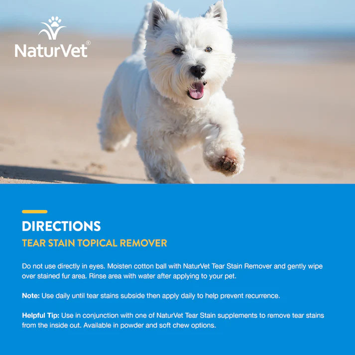 Tear Stain Topical Remover - For Dogs and Cats