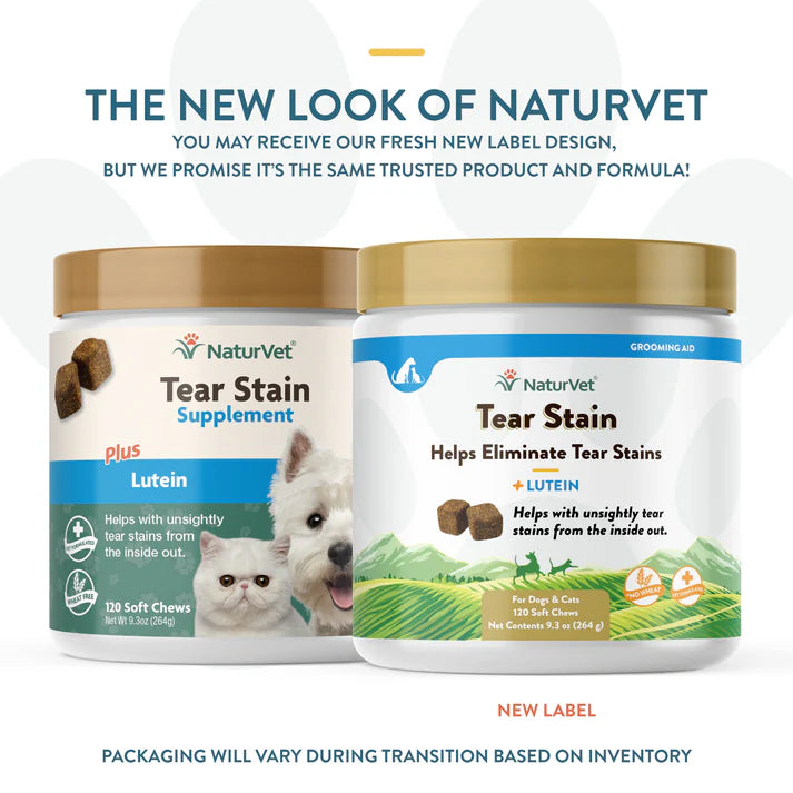 Tear Stain Supplement Soft Chews - For Dogs and Cats