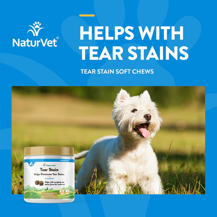 Tear Stain Supplement Soft Chews - For Dogs and Cats