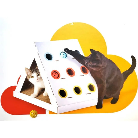 Triangle Puzzle Cat Scratcher