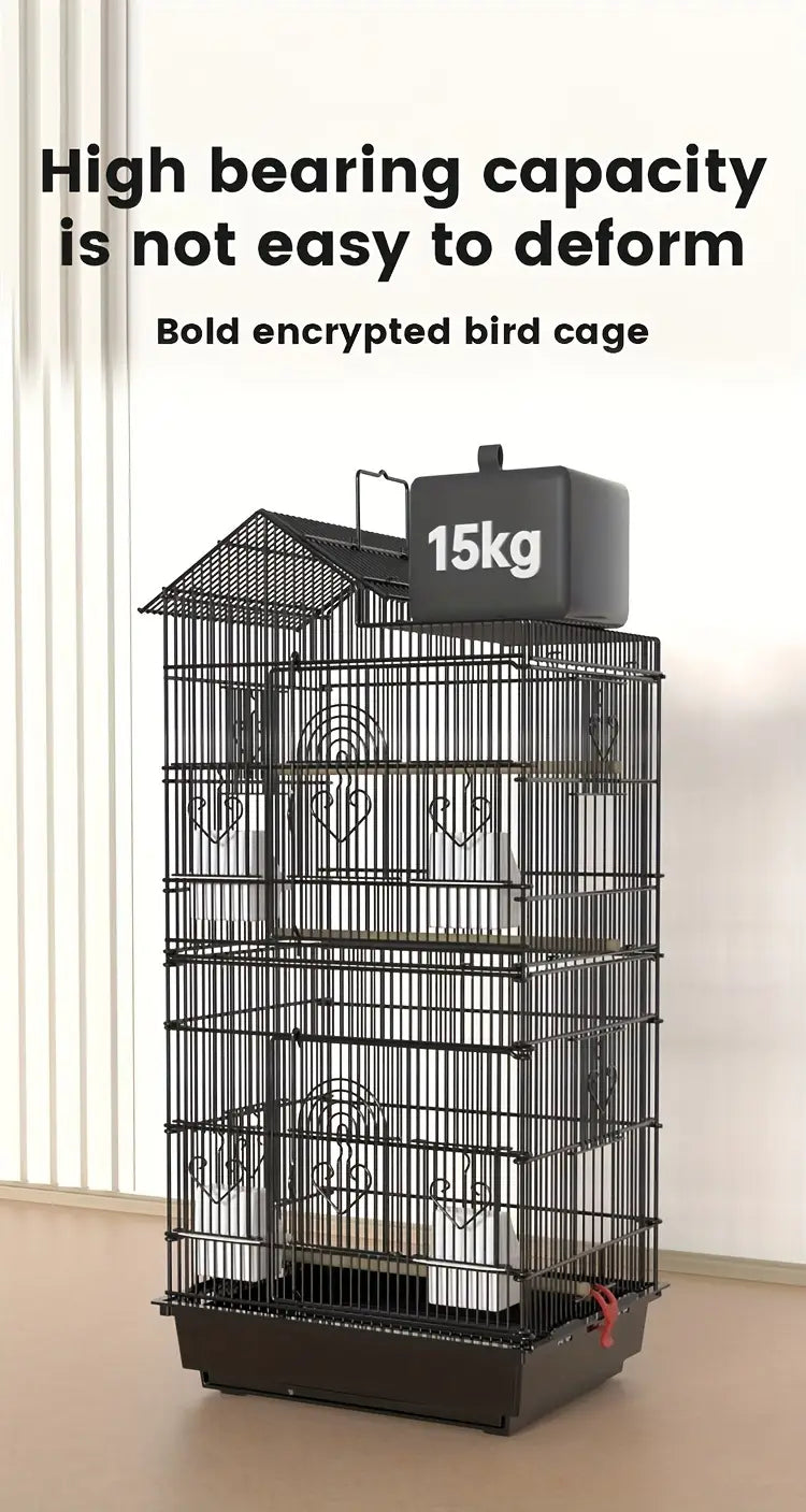 Large Canary Parakeet Cockatiel Lovebird Finch Bird Cage