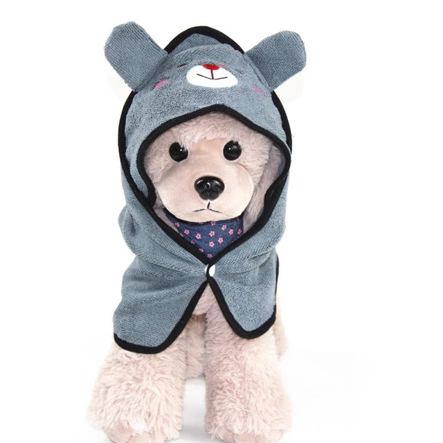 Dog Hoodie Bath Towels