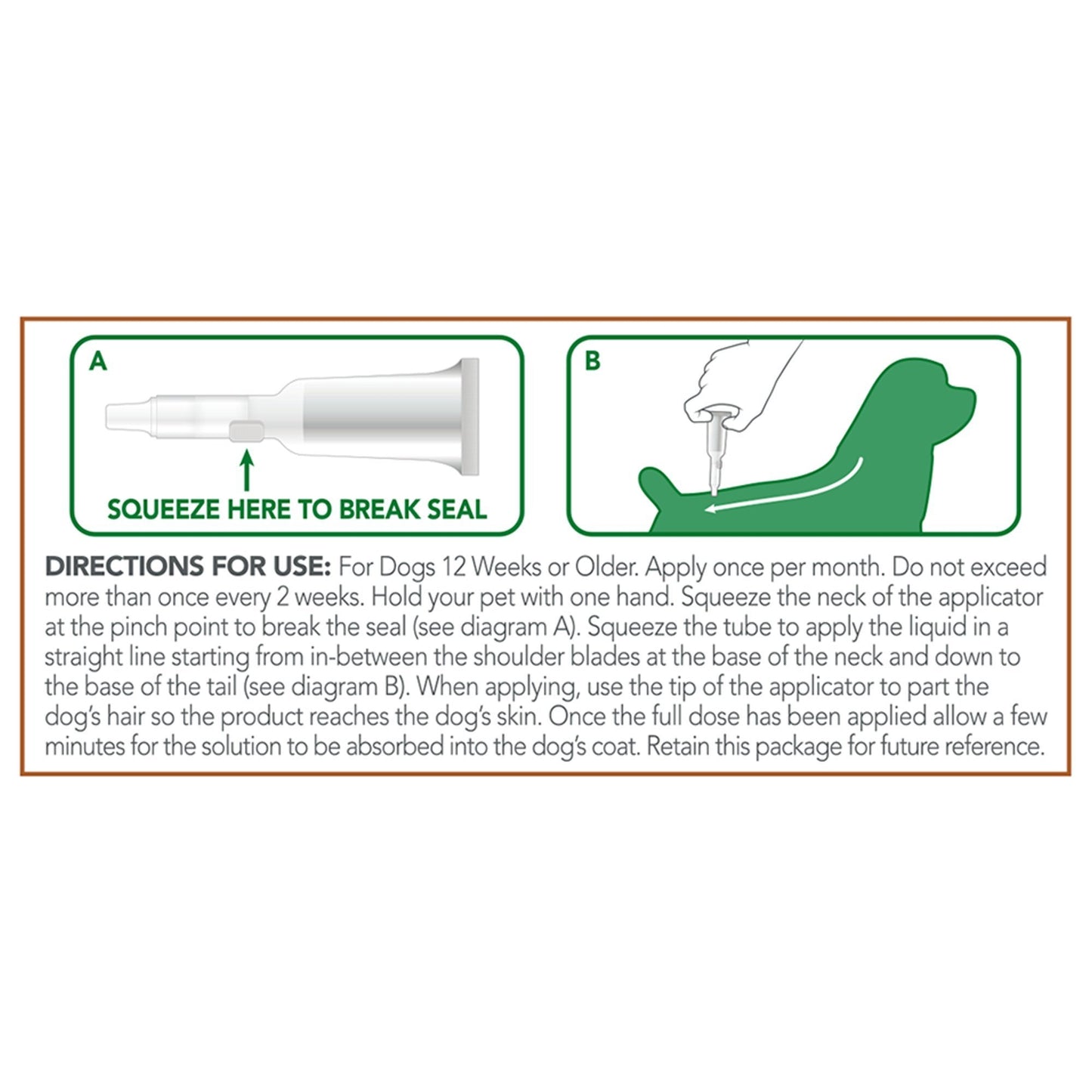 Vet's Best Flea and Tick Spot-on Drops Topical Treatment for Dogs, USA Made