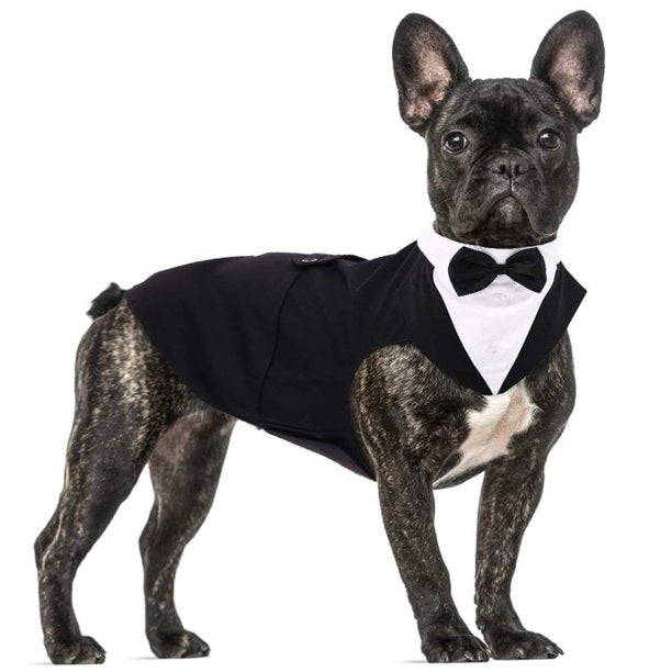 Dog Tuxedo Suit and Bow Tie Set