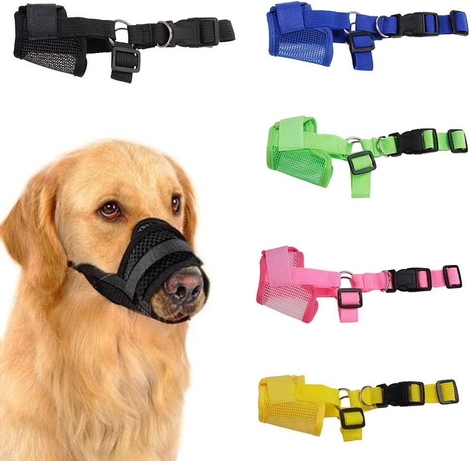 Adjustable Breathable Mesh Dog Muzzle