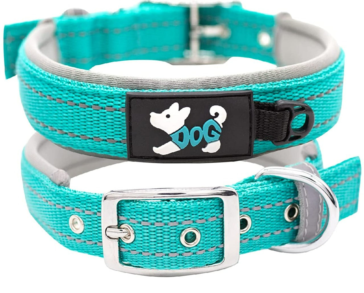 Reflective Soft Padded Adjustable Tactical Waterproof Dog Collar