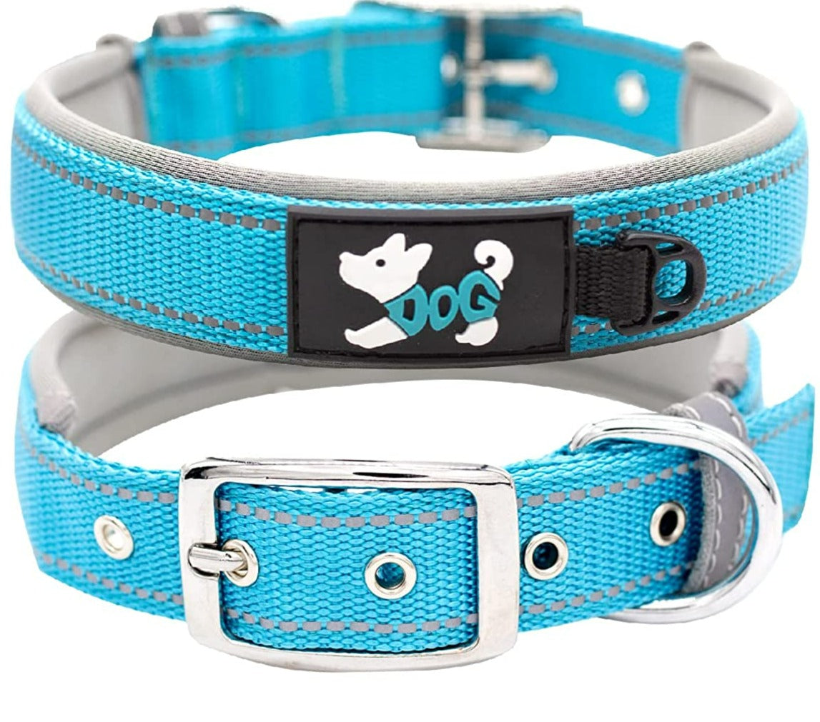 Reflective Soft Padded Adjustable Tactical Waterproof Dog Collar