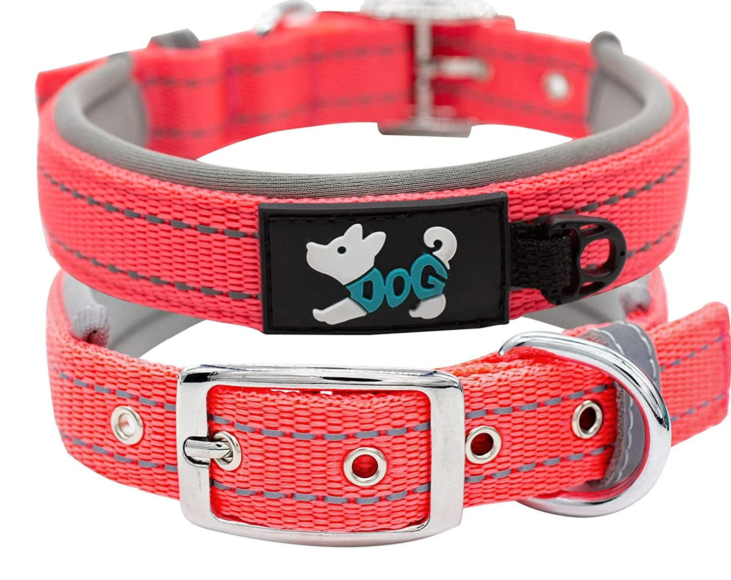 Reflective Soft Padded Adjustable Tactical Waterproof Dog Collar
