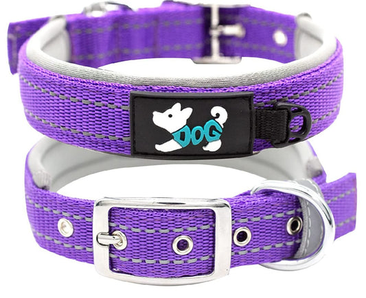 Reflective Soft Padded Adjustable Tactical Waterproof Dog Collar