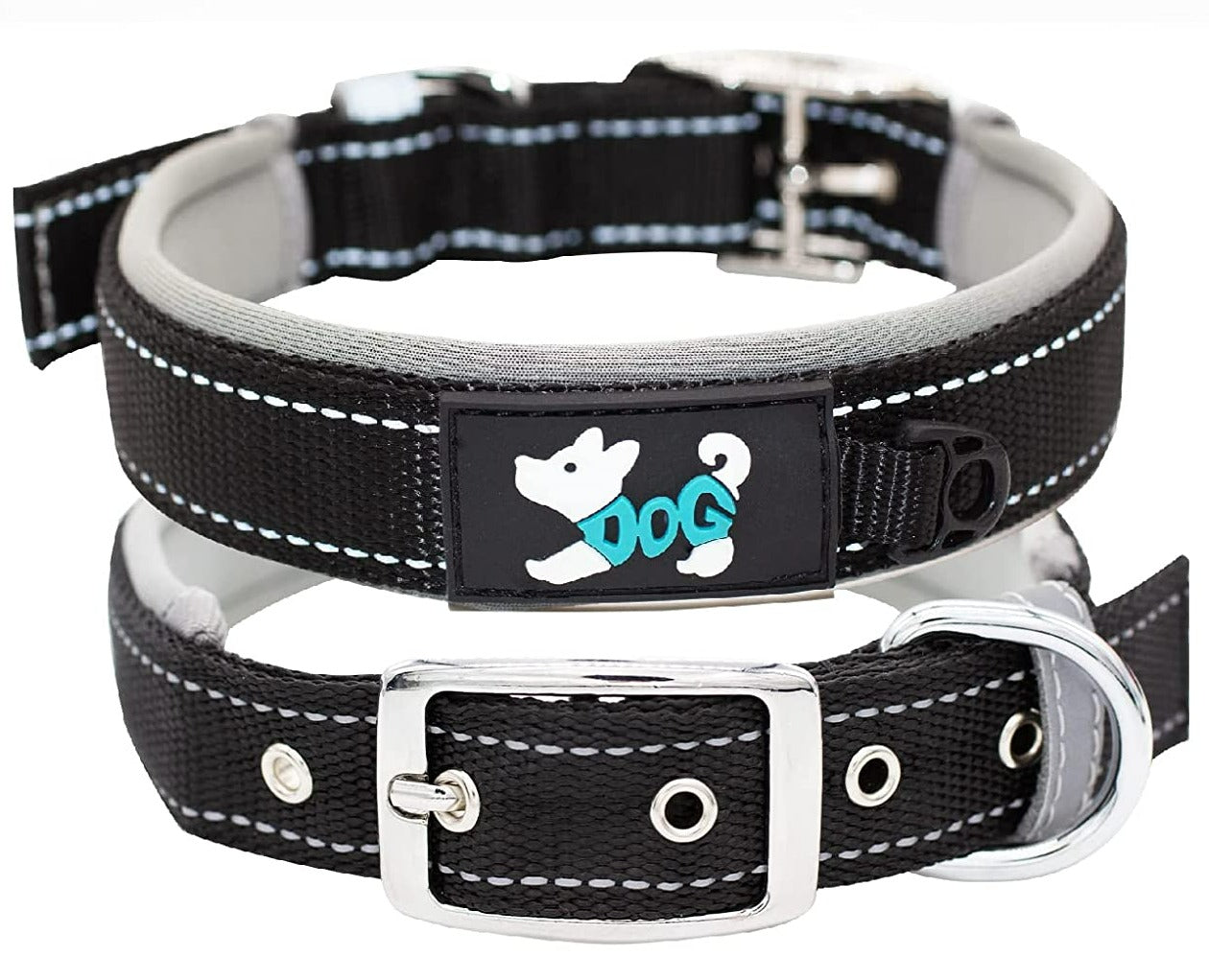 Reflective Soft Padded Adjustable Tactical Waterproof Dog Collar