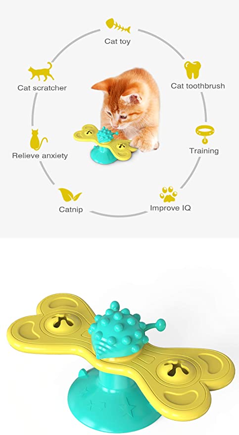 Turnable Butterfly Cat Toy