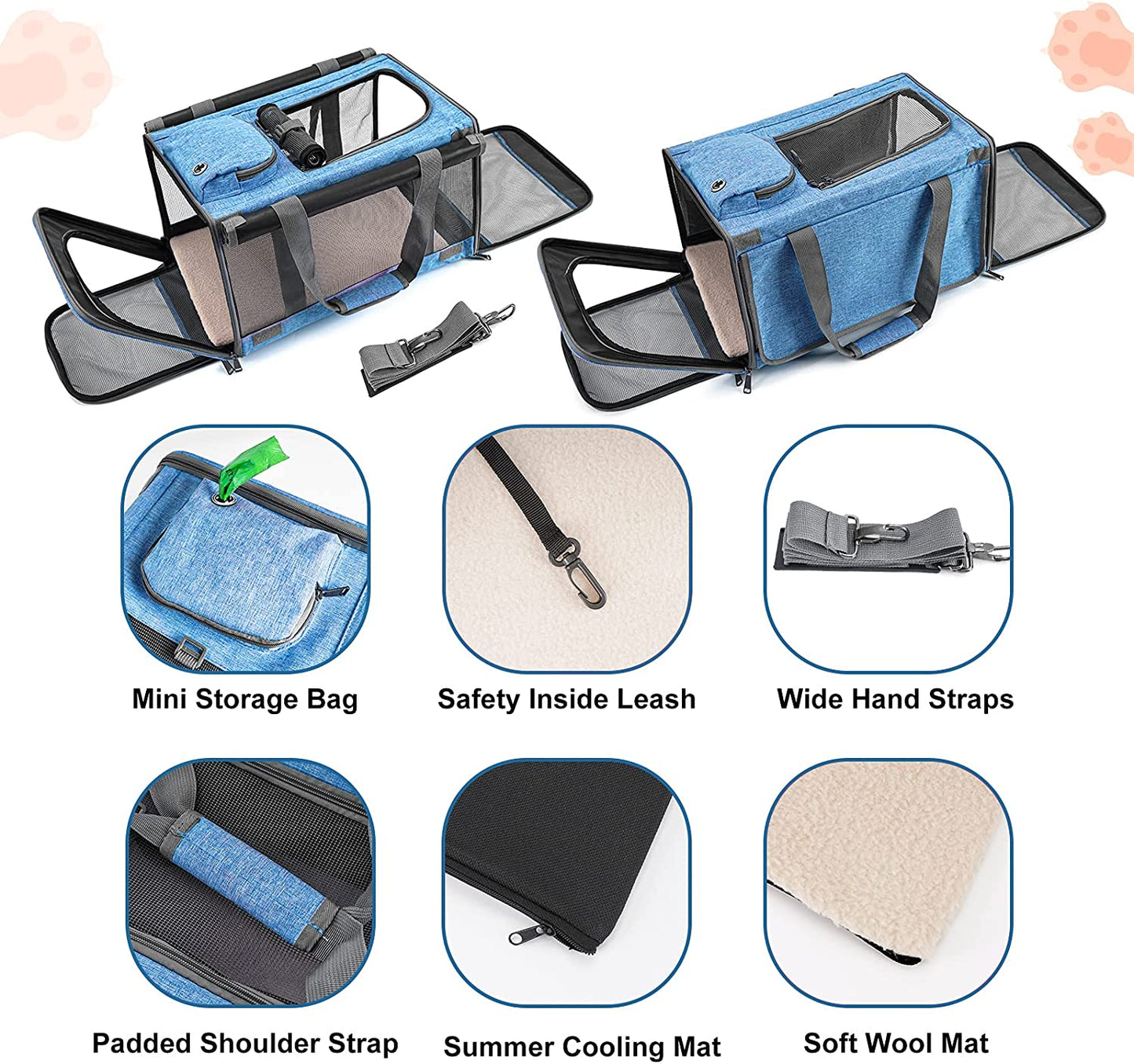 Pet Privacy Protection Travel Carrier