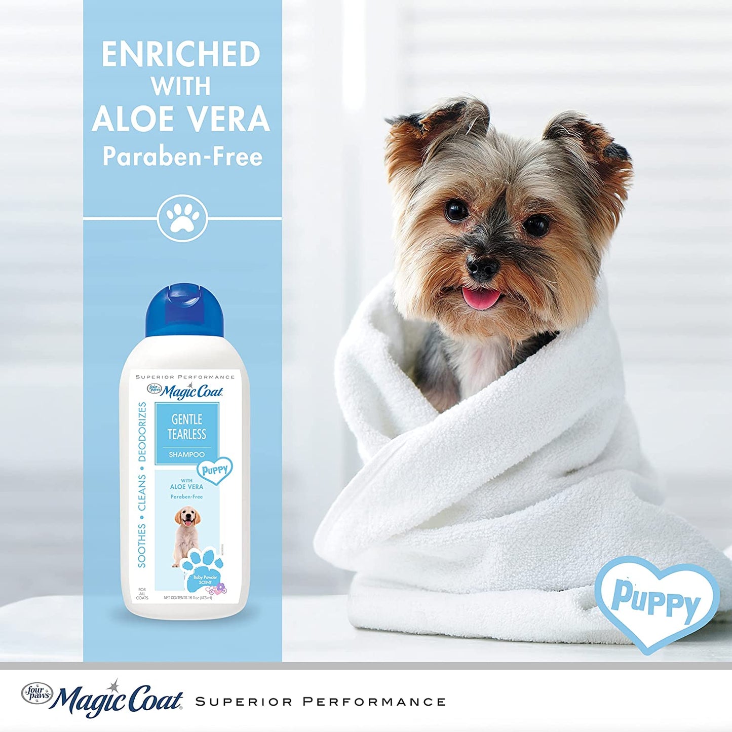Magic Coat Gentle Tearless Puppy Shampoo, Made in USA