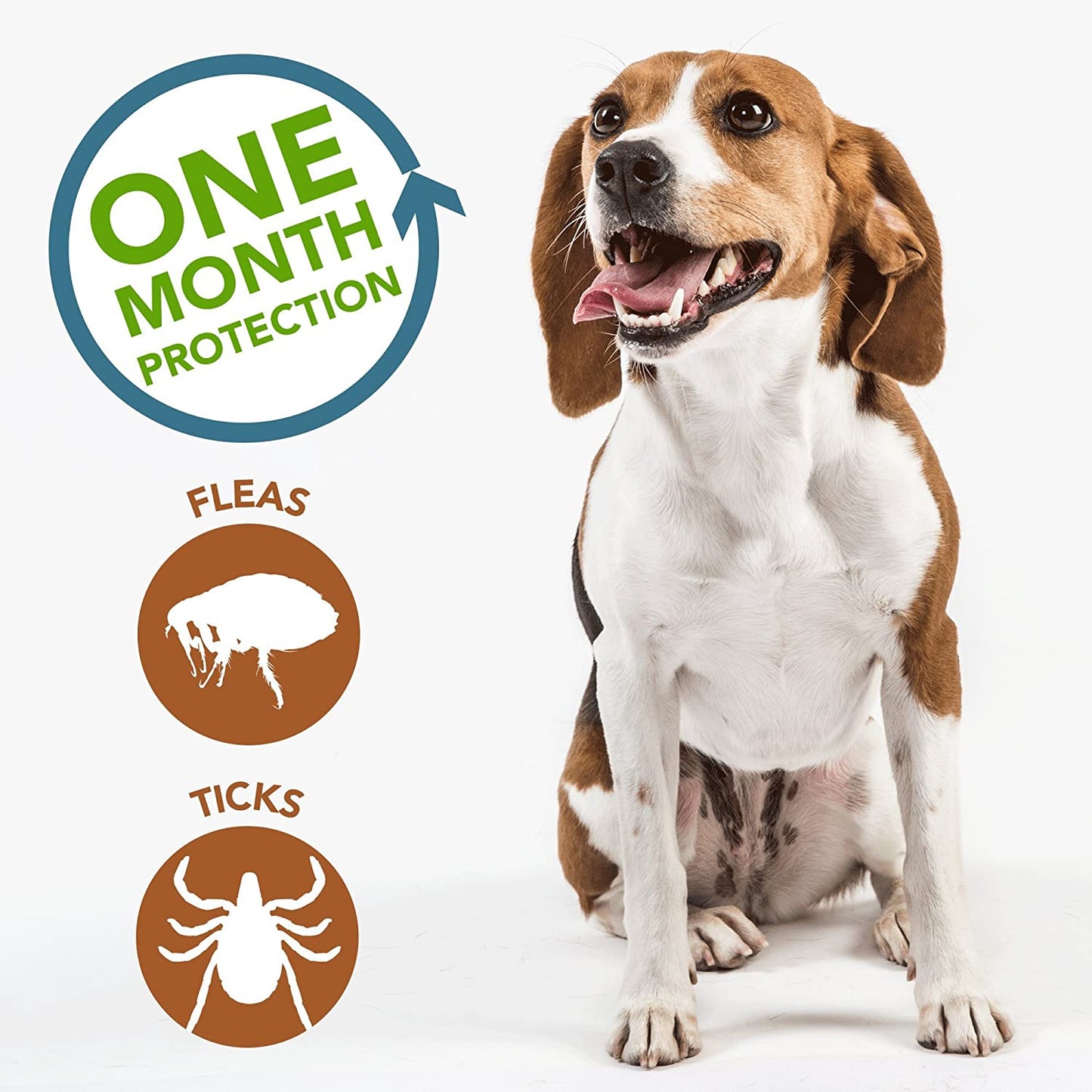 Vet's Best Flea and Tick Spot-on Drops 0.6 fl. oz. | 3-8 Month Supply for Various Dog Sizes