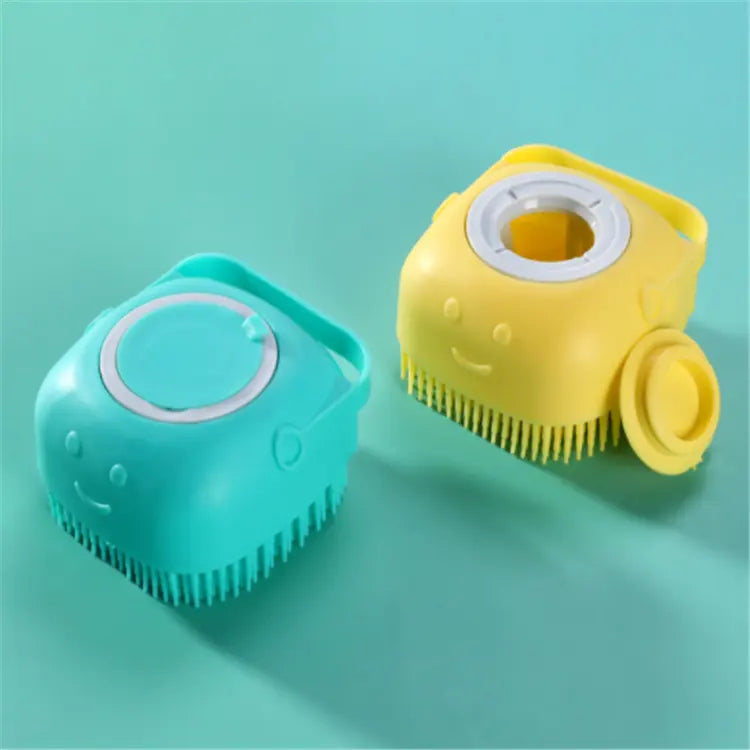 Pet  Massage Shampoo Dispenser Bath Brush