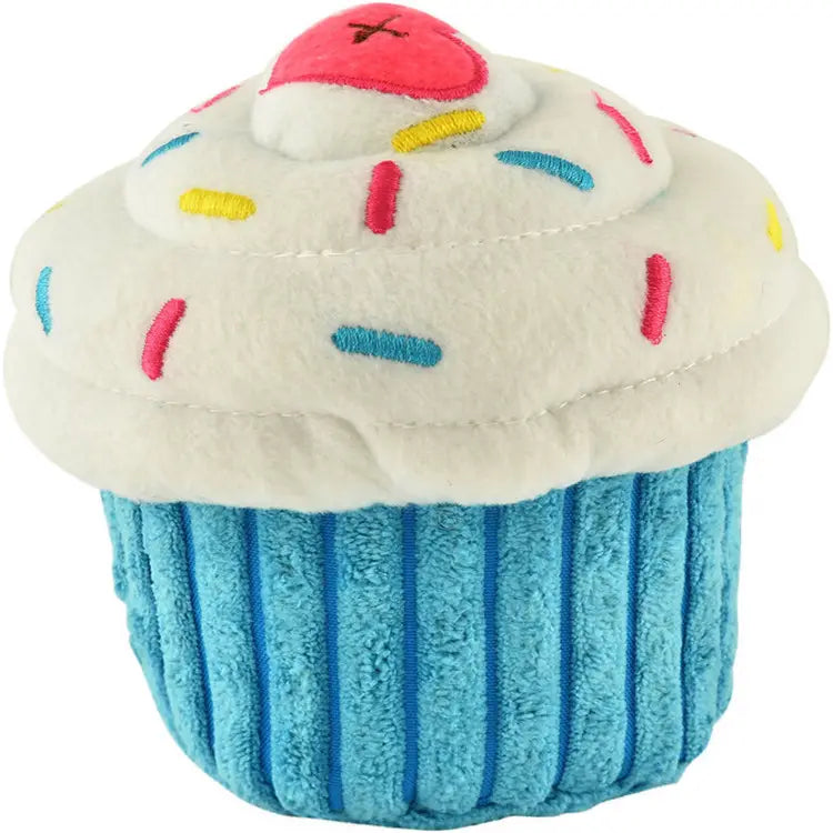 Cute Birthday Themed Squeaky Dog Plush Toy